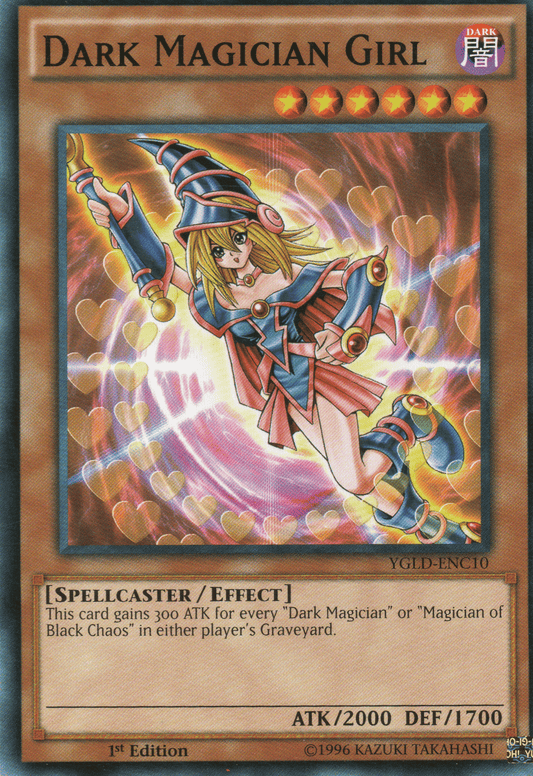 DARK MAGICIAN GIRL - YGLD-ENC10 - COMMON 1ST EDITION