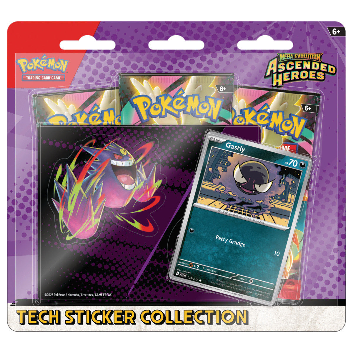 ASCENDED HEROES - TECH STICKER COLLECTION - MEGA GENGAR