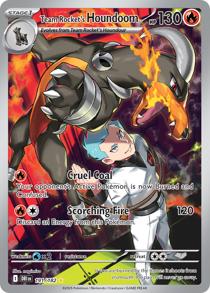 TEAM ROCKETS'S HOUNDOOM - 191/182 - DESTINED RIVALS