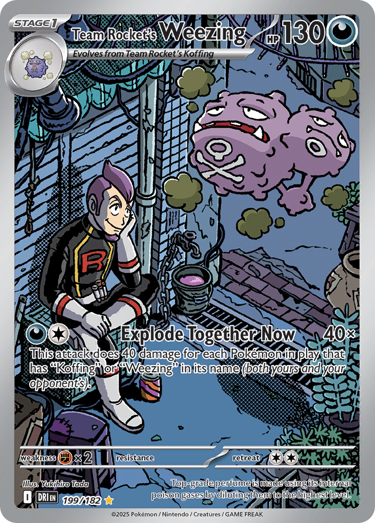 TEAM ROCKET'S WEEZING  - 199/182 - DESTINED RIVALS
