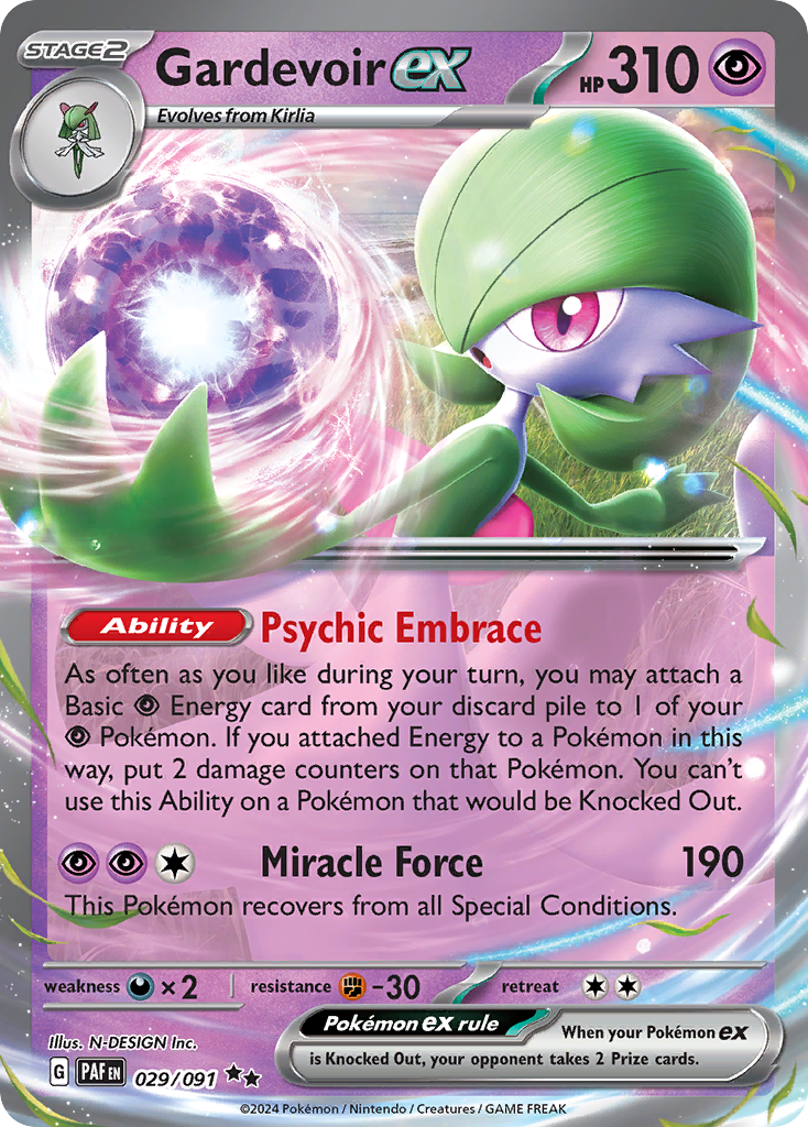 GARDEVOIR EX - 029/091 - ULTRA RARE