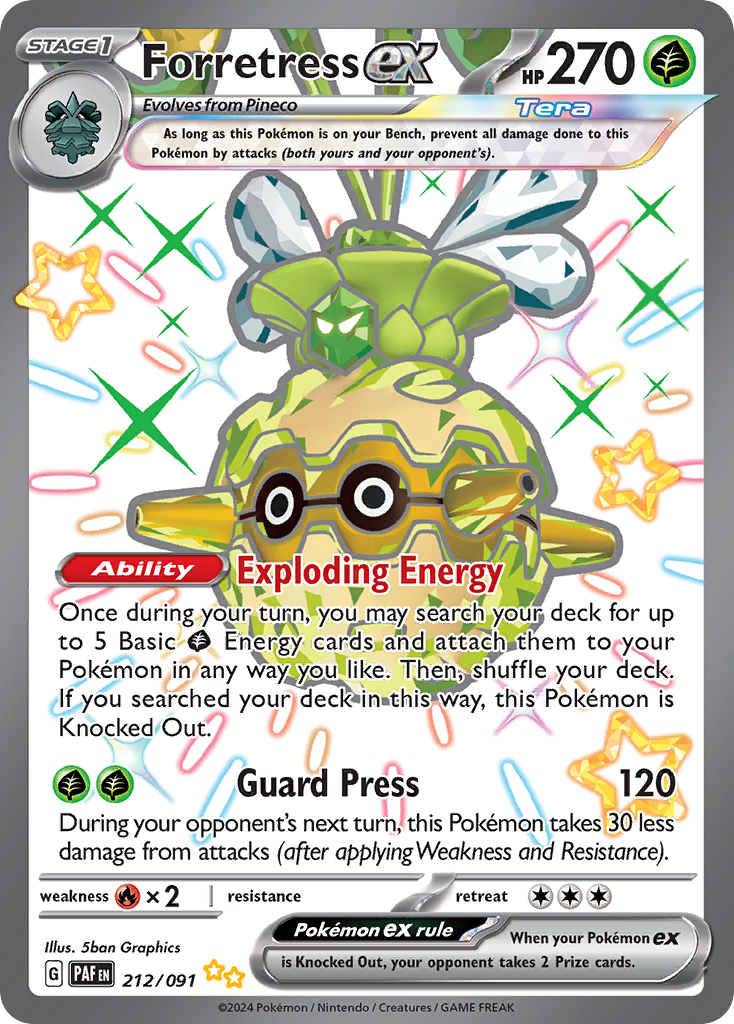 FORRETRESS EX - 230/193 - FULL ART SHINY ULTRA RARE