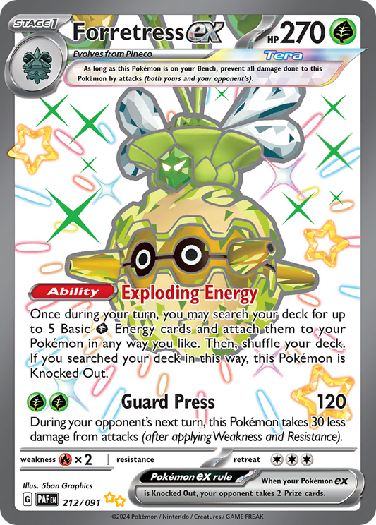 FORRETRESS EX - 230/193 - FULL ART SHINY ULTRA RARE