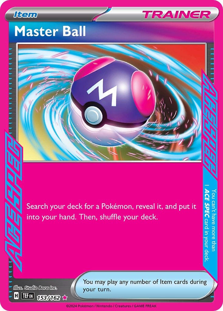 MASTER BALL - 153/162 - ACE RARE