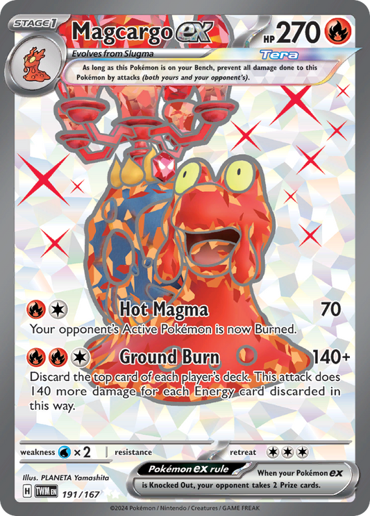 MAGCARGO EX - 191/167 - FULL ART SECRET RARE