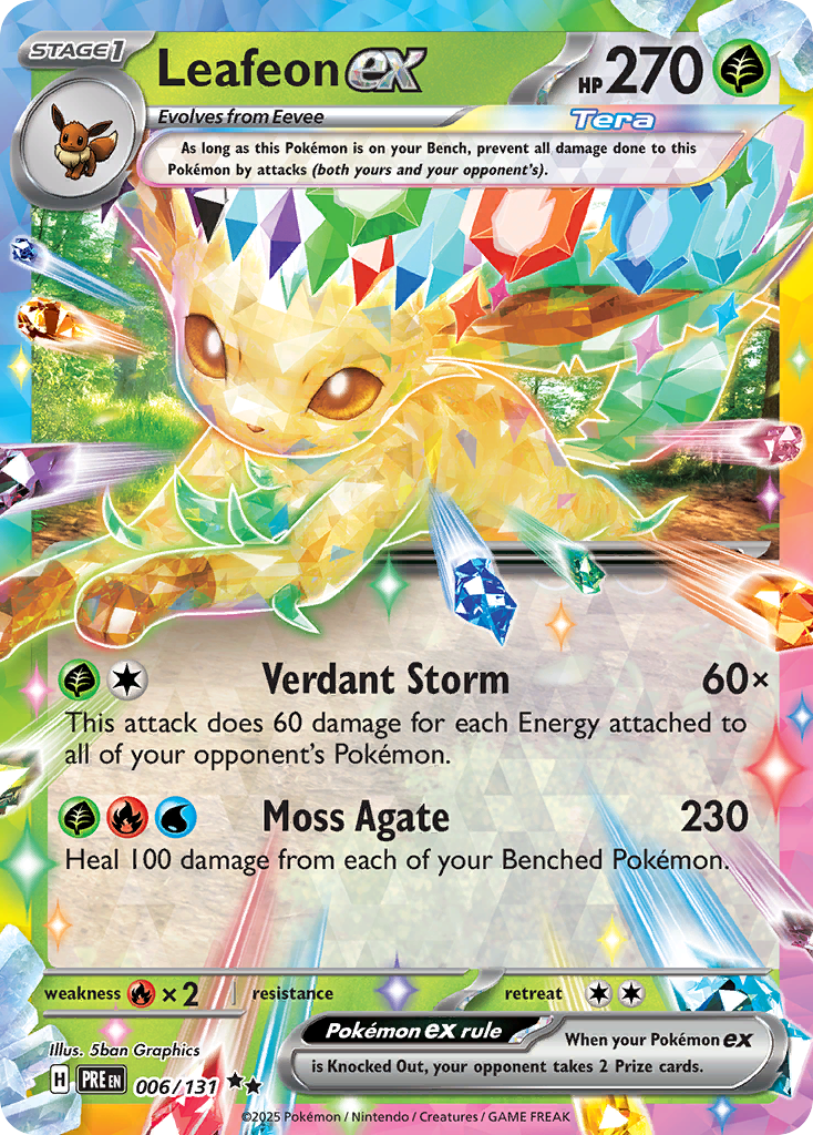 LEAFEON EX - 006/131 - PRISMATIC EVOLUTIONS