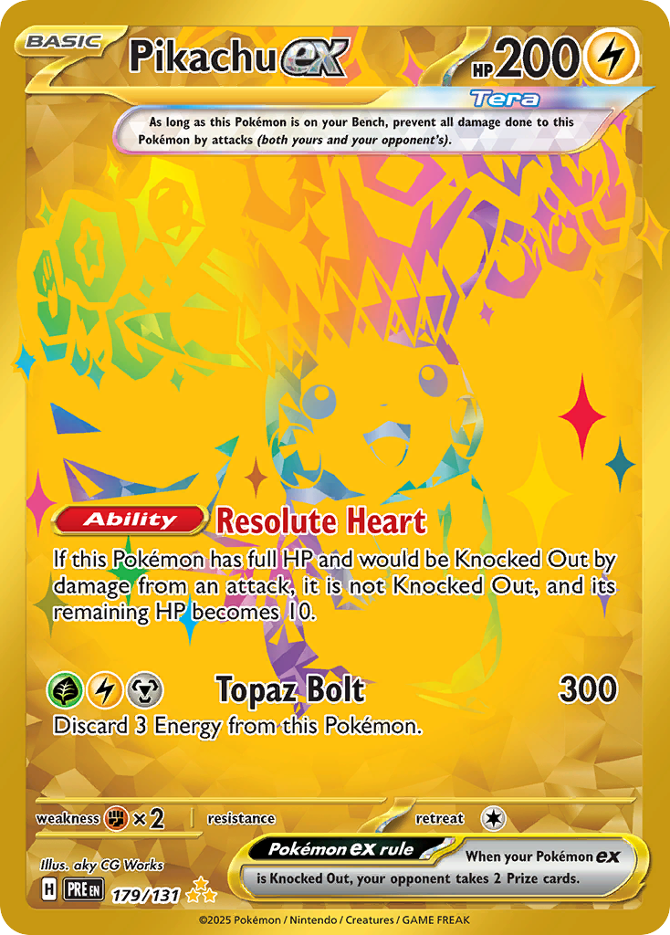 PIKACHU EX - 179/131 - PRISMATIC EVOLUTIONS