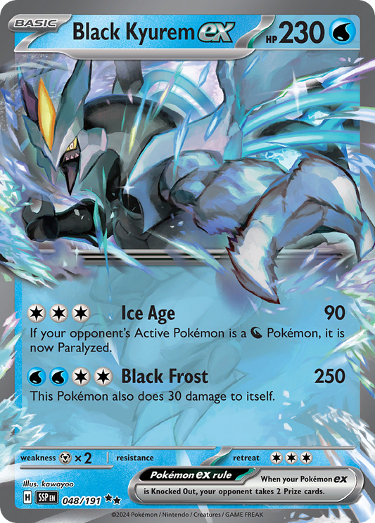 BLACK KYUREM EX - 048/191 - ULTRA RARE