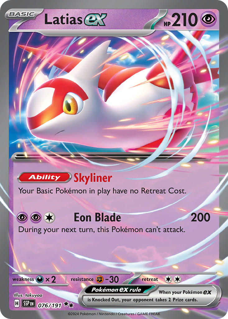 LATIAS EX - 076/191 - SURGING SPARKS
