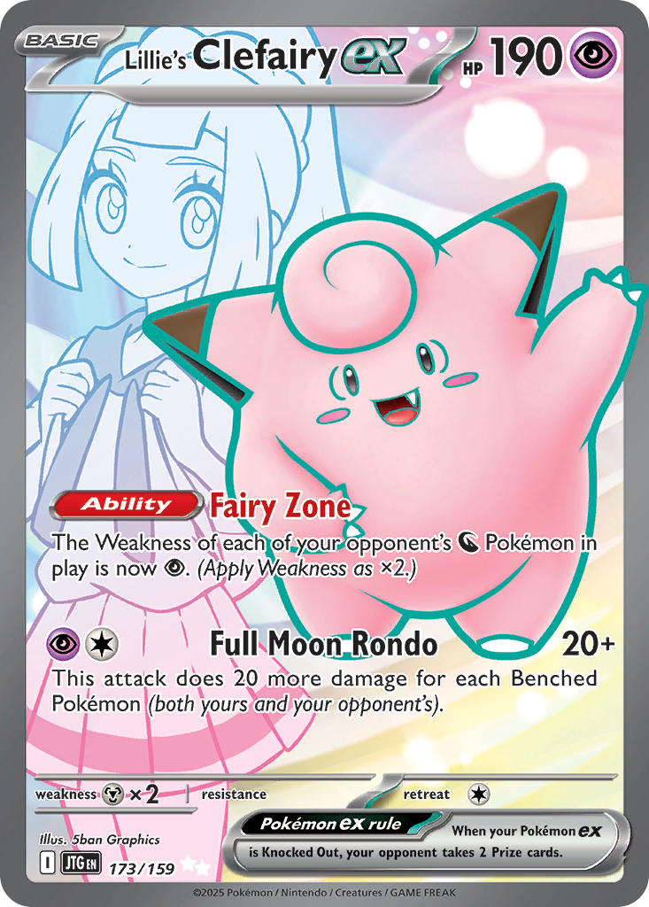 LILLIE'S CLEFAIRY EX - 173/159 - JOURNEY TOGETHER