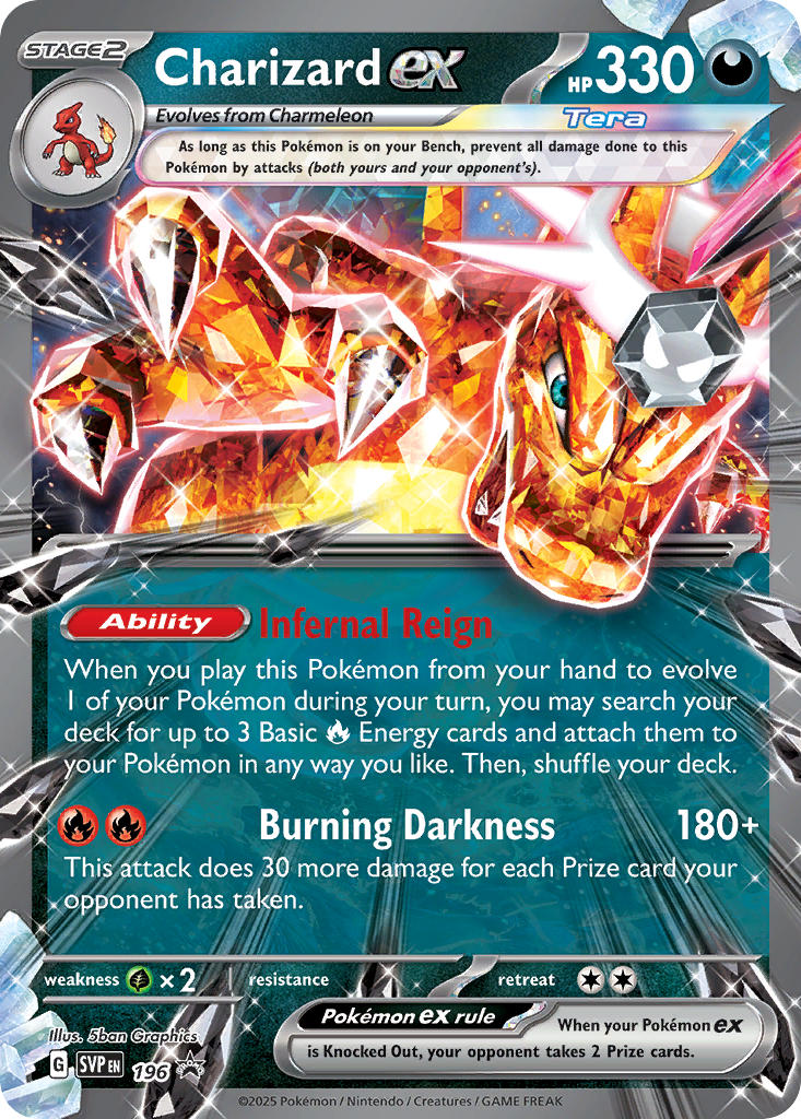 CHARIZARD EX - 196 - PROMO