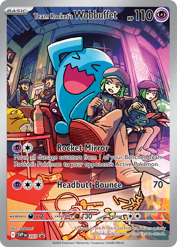 TEAM ROCKET'S WOBBUFFET - 203 - PROMO